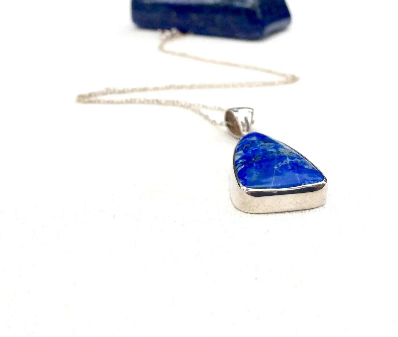 Evening Indigo Lapis Pendant