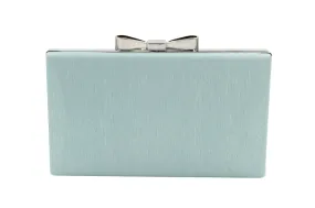 FABUCCI Small  Aqua pale green/blue box  clutch