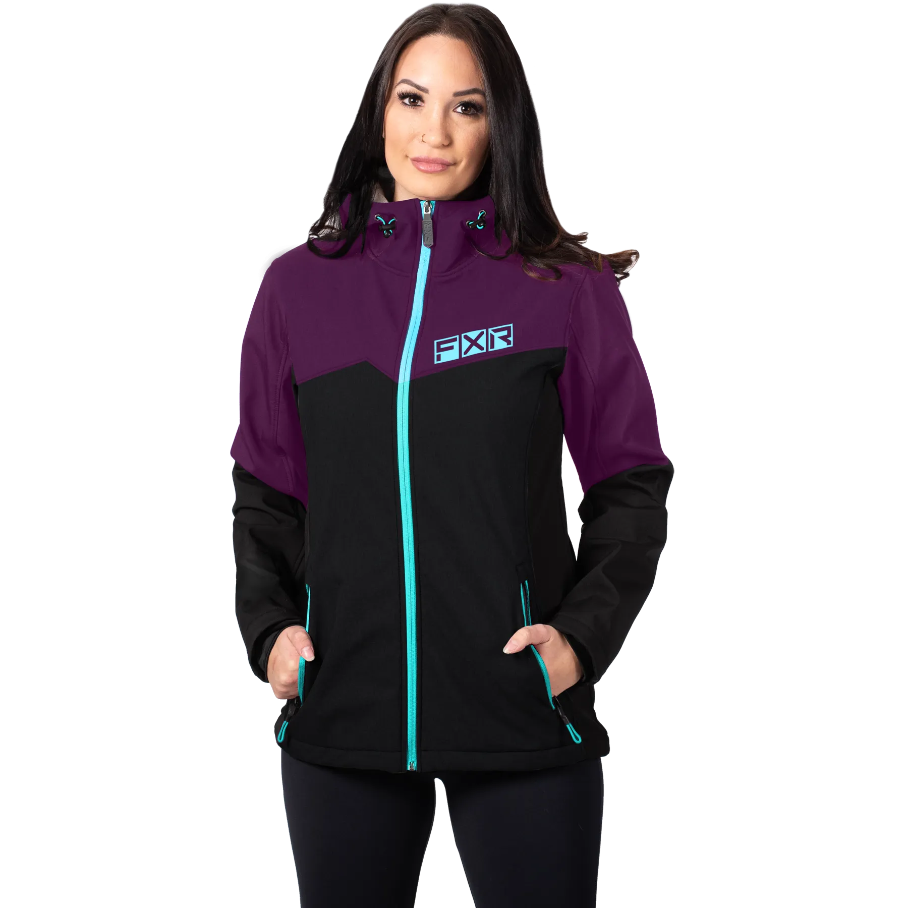 FXR Women's Pulse Softshell Black/Plum