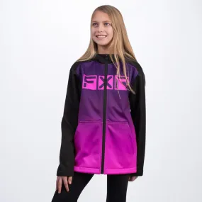 FXR Youth Hydrogen Softshell Purple Fade/Black