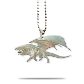 Gearhuman 3D Ancient White Dragon Custom Car Hanging