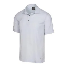 Greg Norman X-Lite Printed Woven Golf Polo - Grey