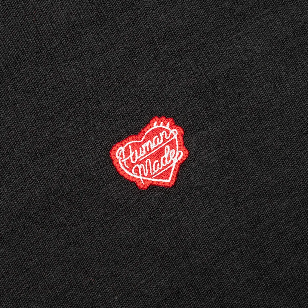 Heart Badge T-Shirt - Black