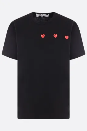 Heart logo print cotton t-shirt