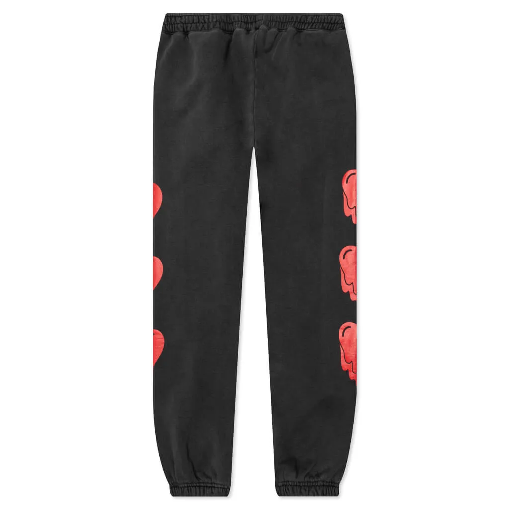 Heart Sweatpant - Charcoal