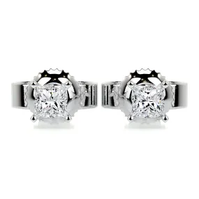 Jamie Diamond Earrings -18K White Gold