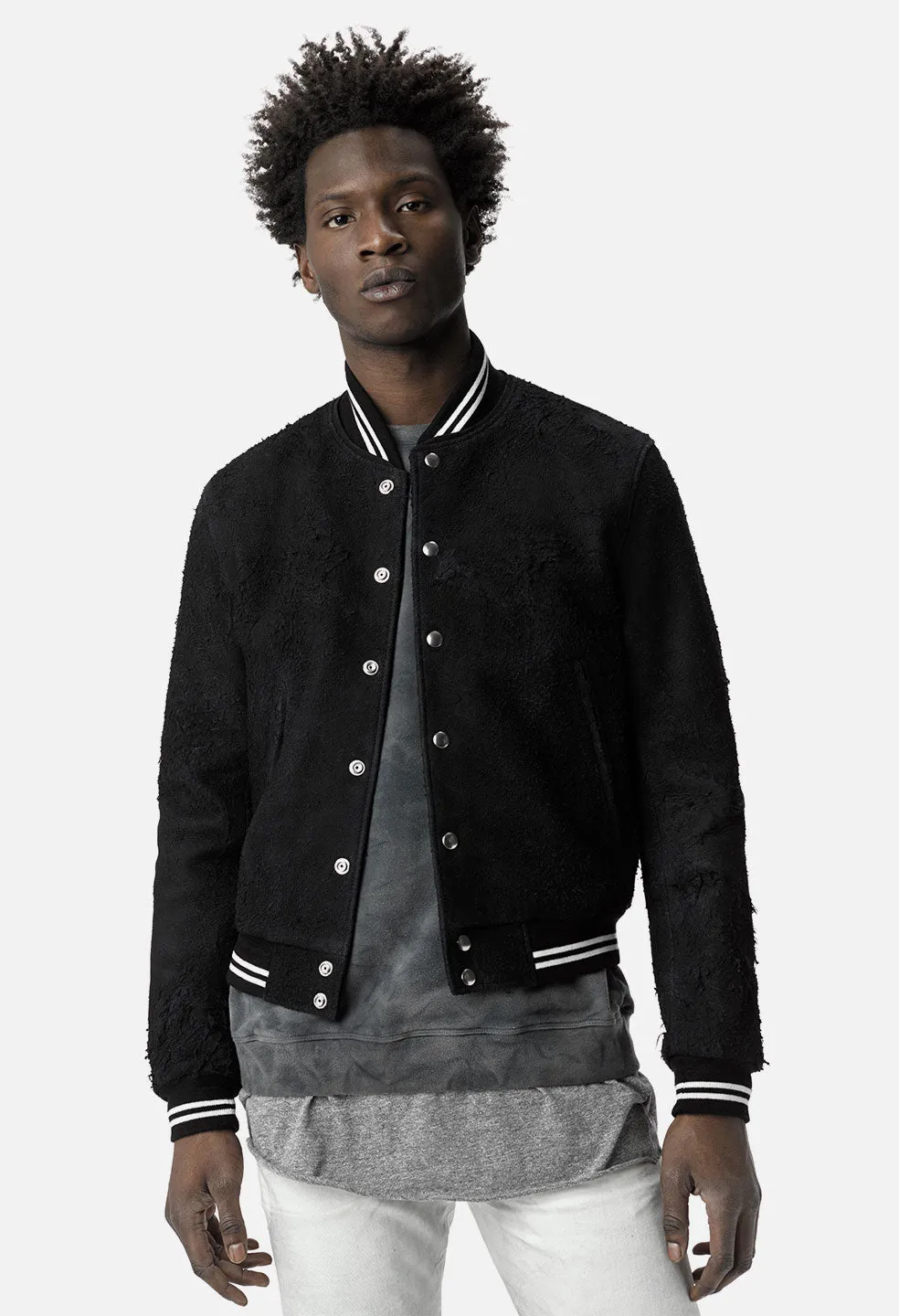 John Elliott X Blackmeans Yuji Stadium Jacket / Black