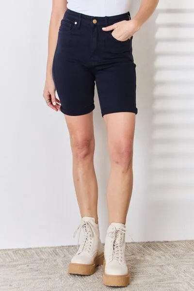 Judy Blue High Waist Tummy Control Bermuda Shorts (Online Exclusive)