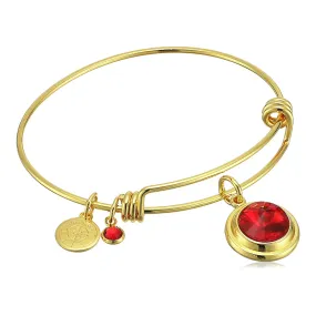 July Crystal Charm Bangle, Halos & Glories