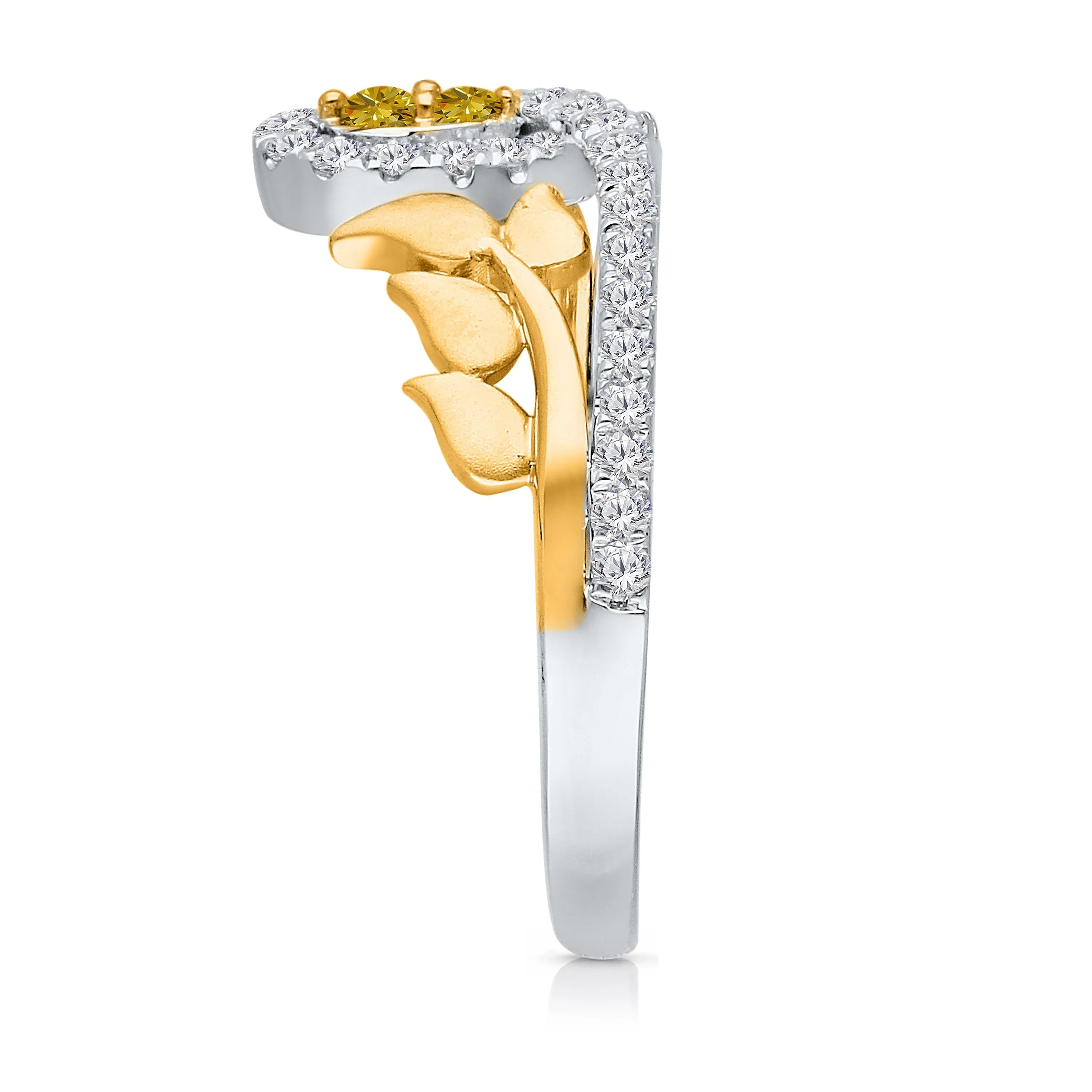 Kallati Eternal Diamond Ring in 14K Two-Tone Gold