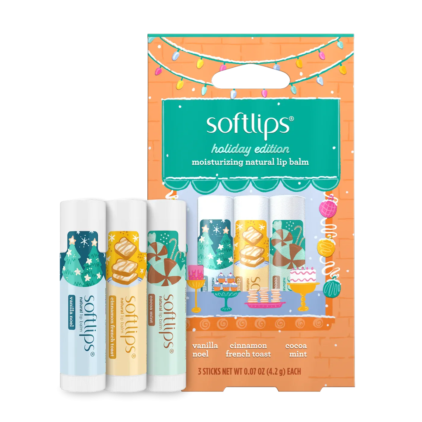 Labial Softlips Christmas Toast [Set de 3]