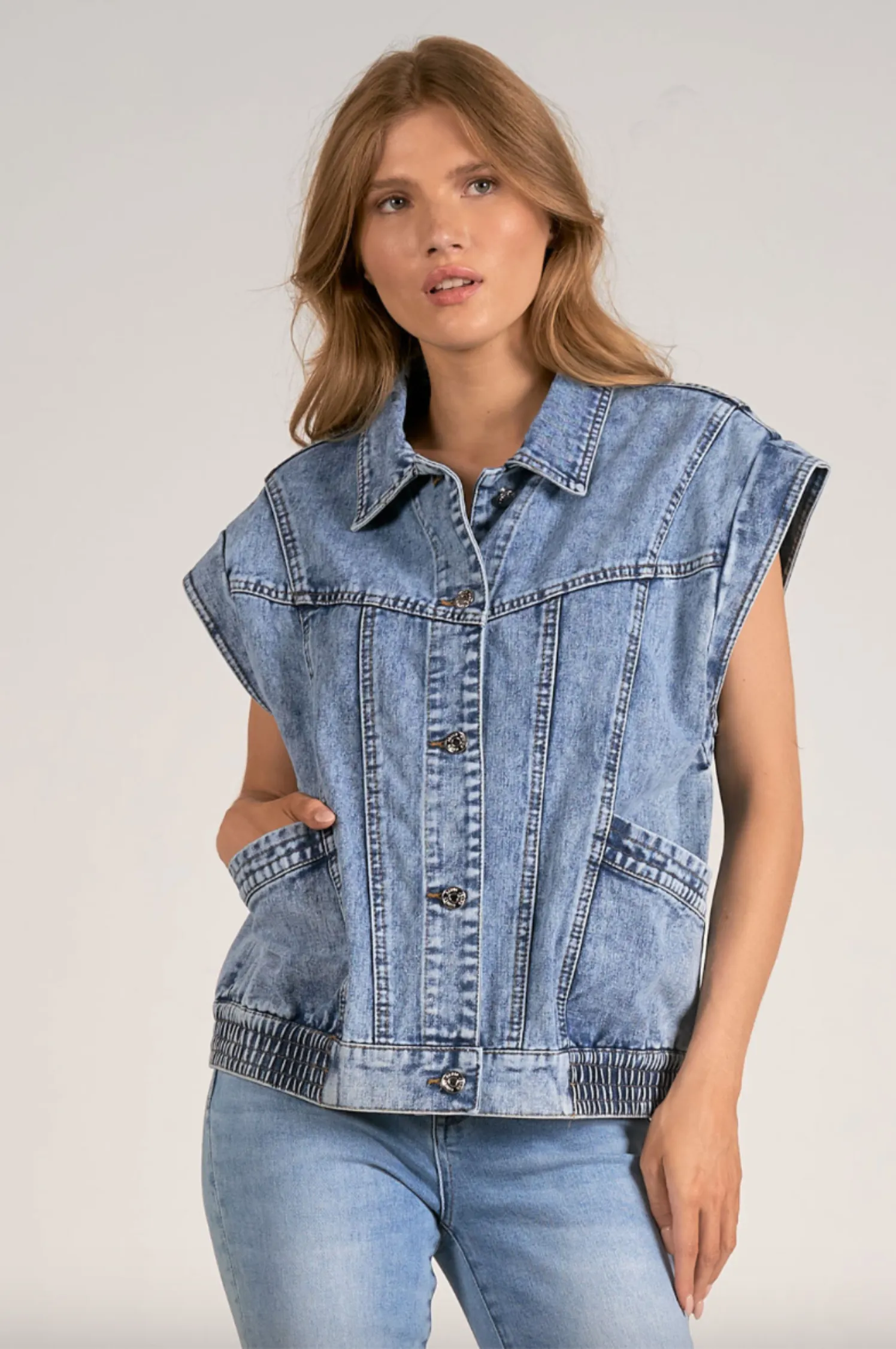 Lainey Denim Vest