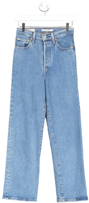 levis Blue Ribcage Straight Jeans W25