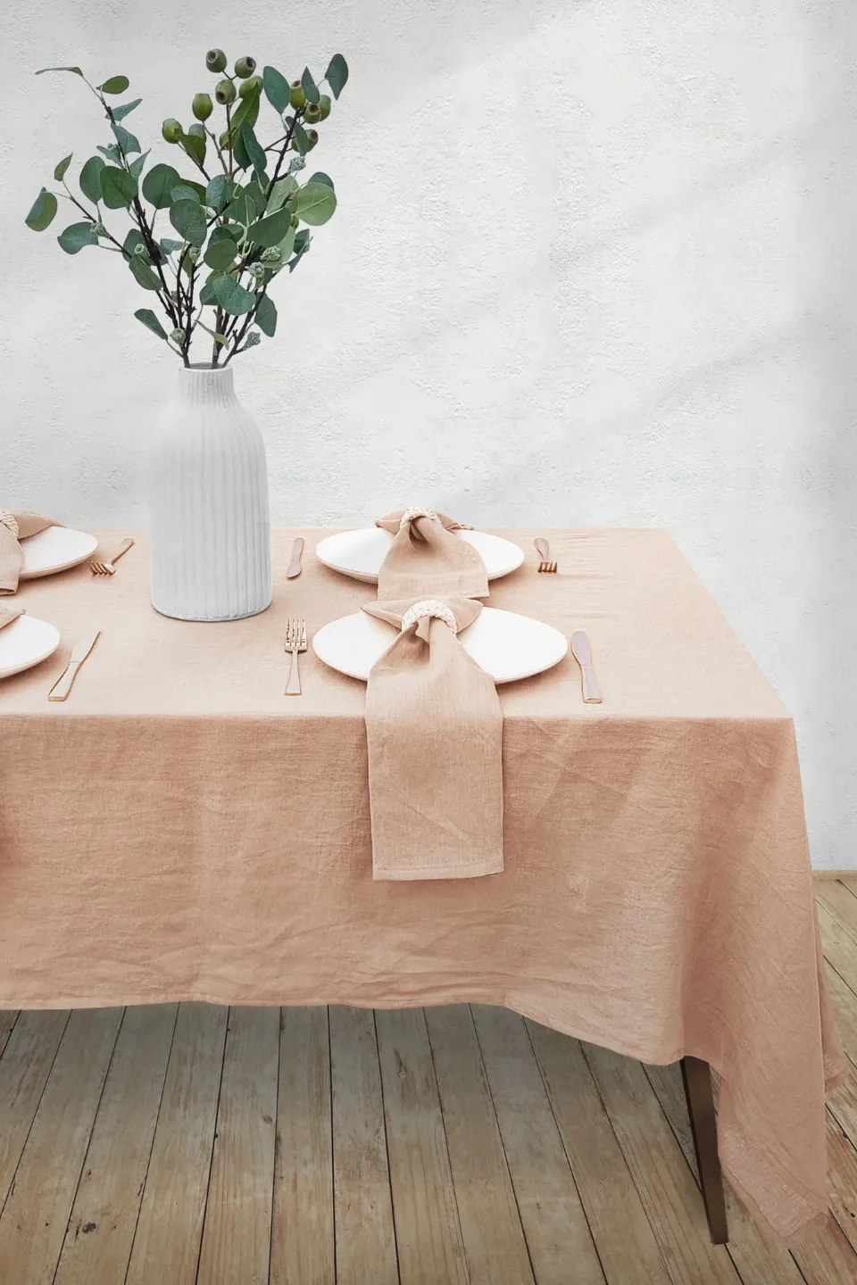 Linen Tablecloth, Blush