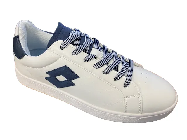 Lotto low men's sneakers 1973 AMF EVO VII 218095 9E2 white-dress blue