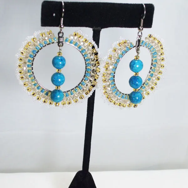 Mackayla Bead Hoop Earrings