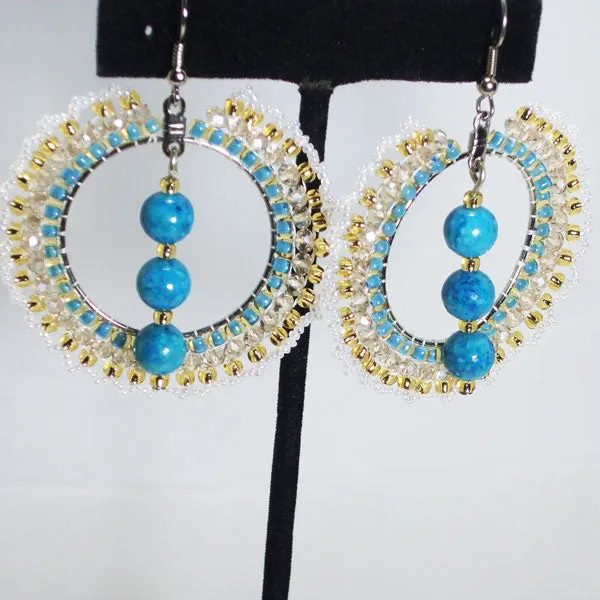 Mackayla Bead Hoop Earrings