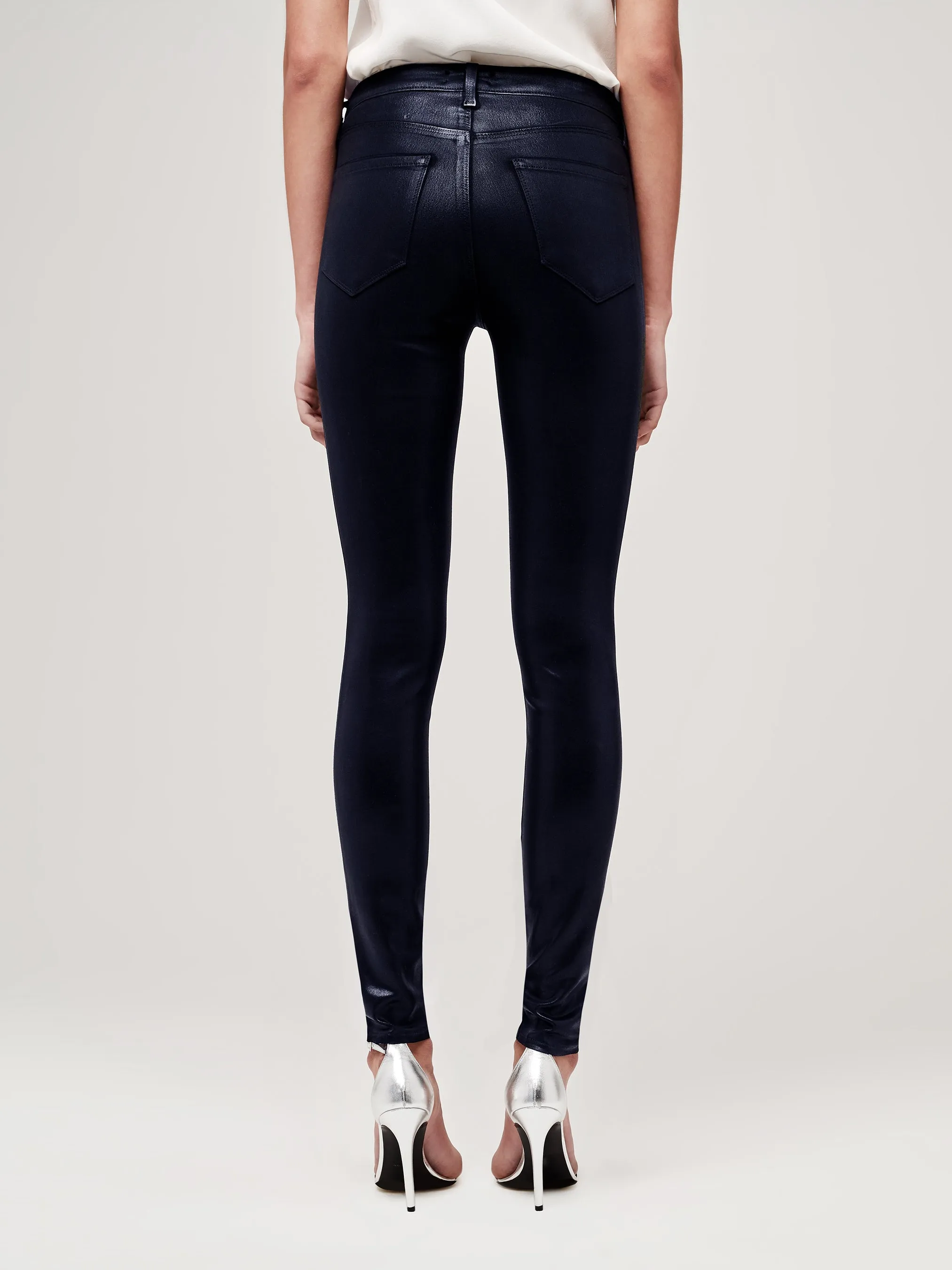 Marguerite High Rise Skinny Navy Coated 2352LMDC-NVCO