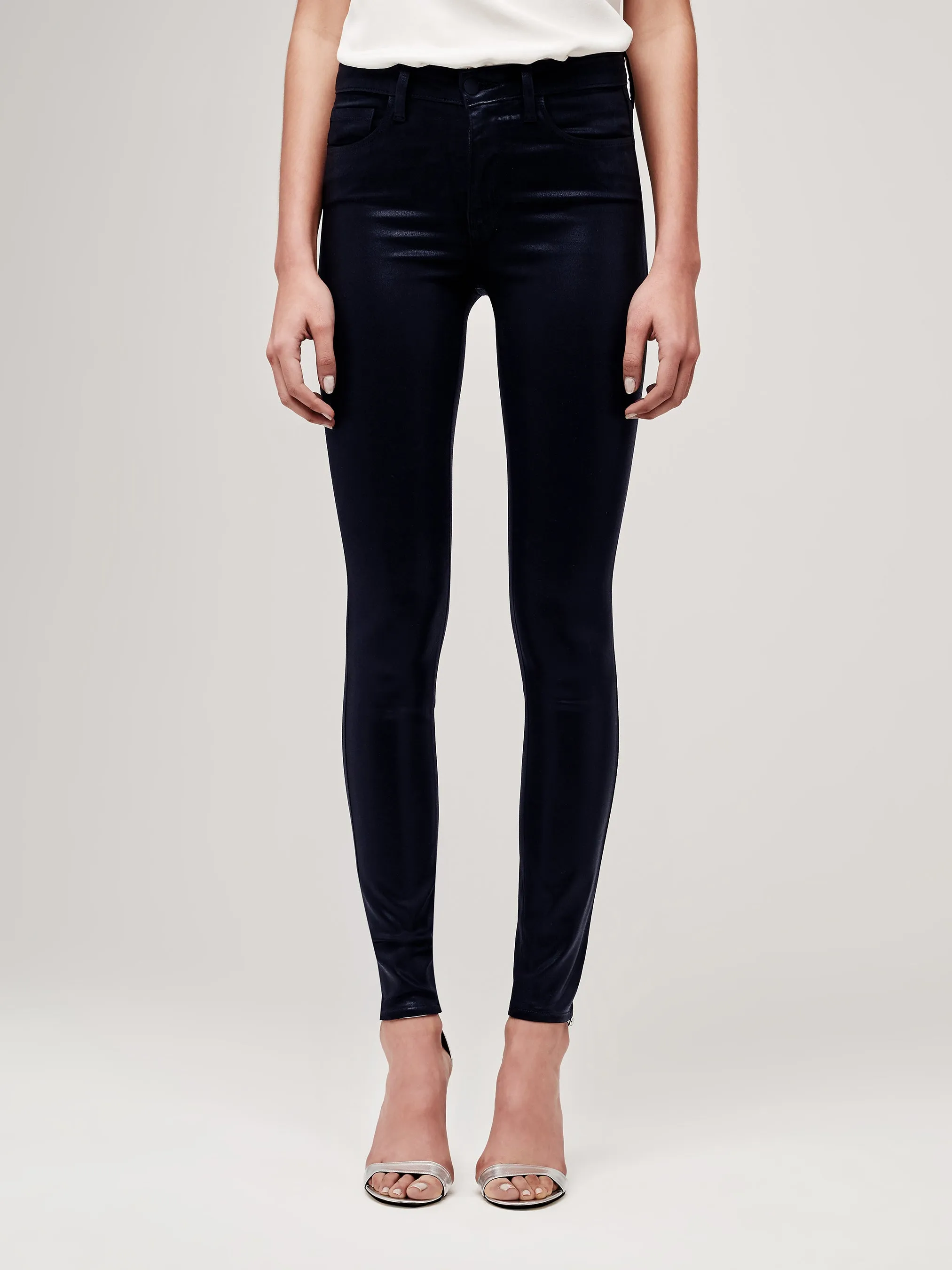 Marguerite High Rise Skinny Navy Coated 2352LMDC-NVCO