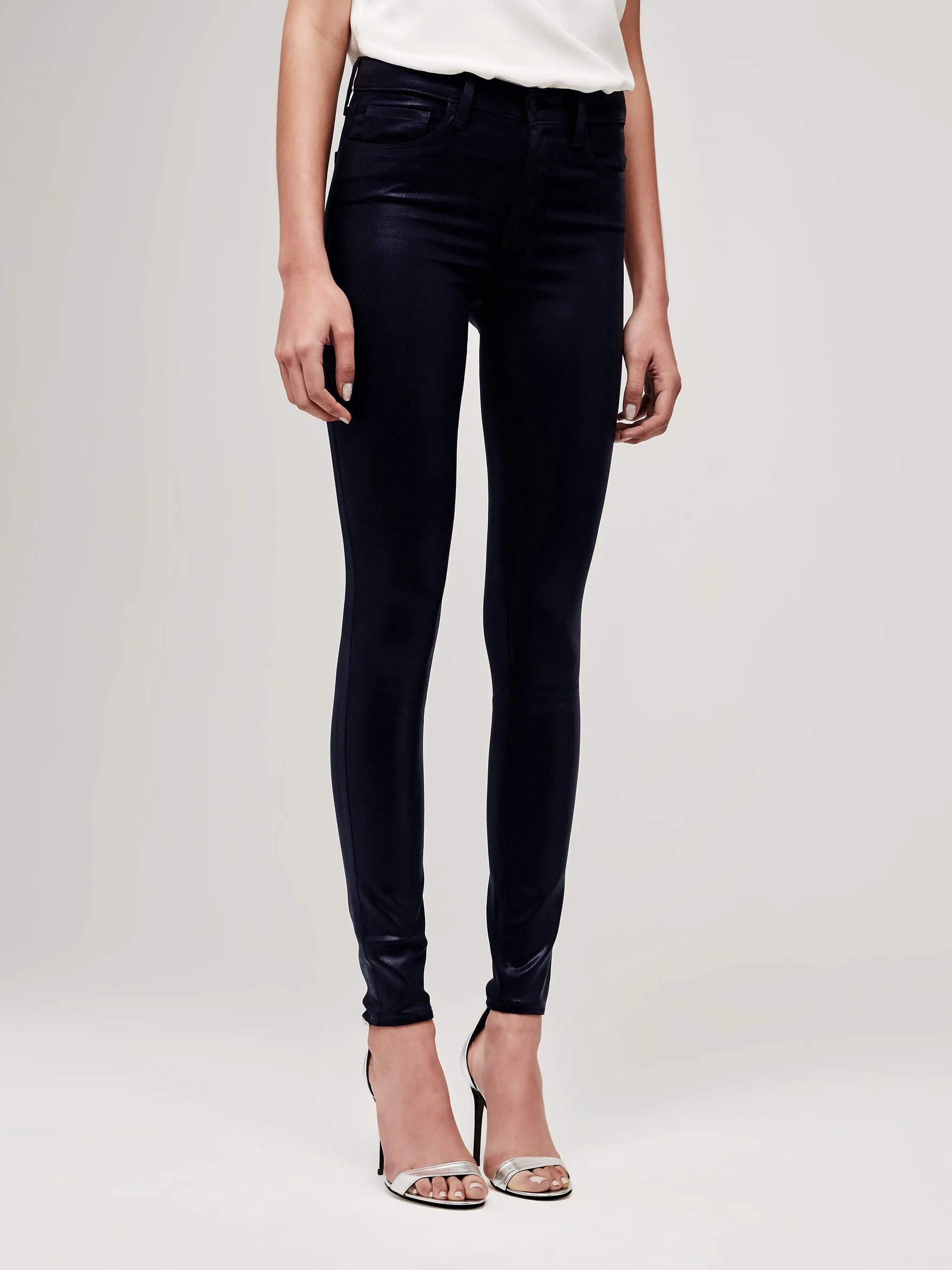 Marguerite High Rise Skinny Navy Coated 2352LMDC-NVCO