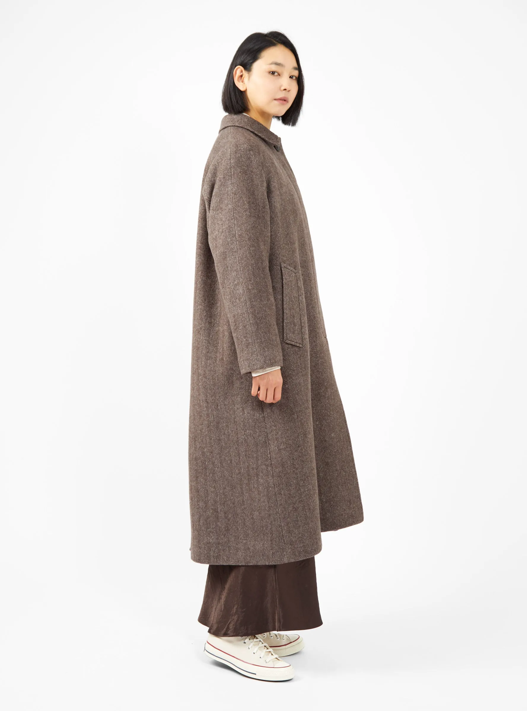 Mary Coat Dark Brown