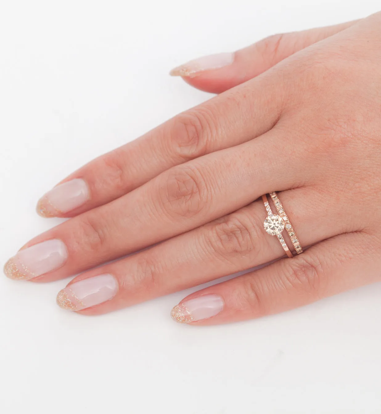 Medium Champagne Diamond Hazeline Solitaire