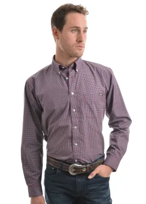 Men's Pure Western Harrison Print L/S Shirt