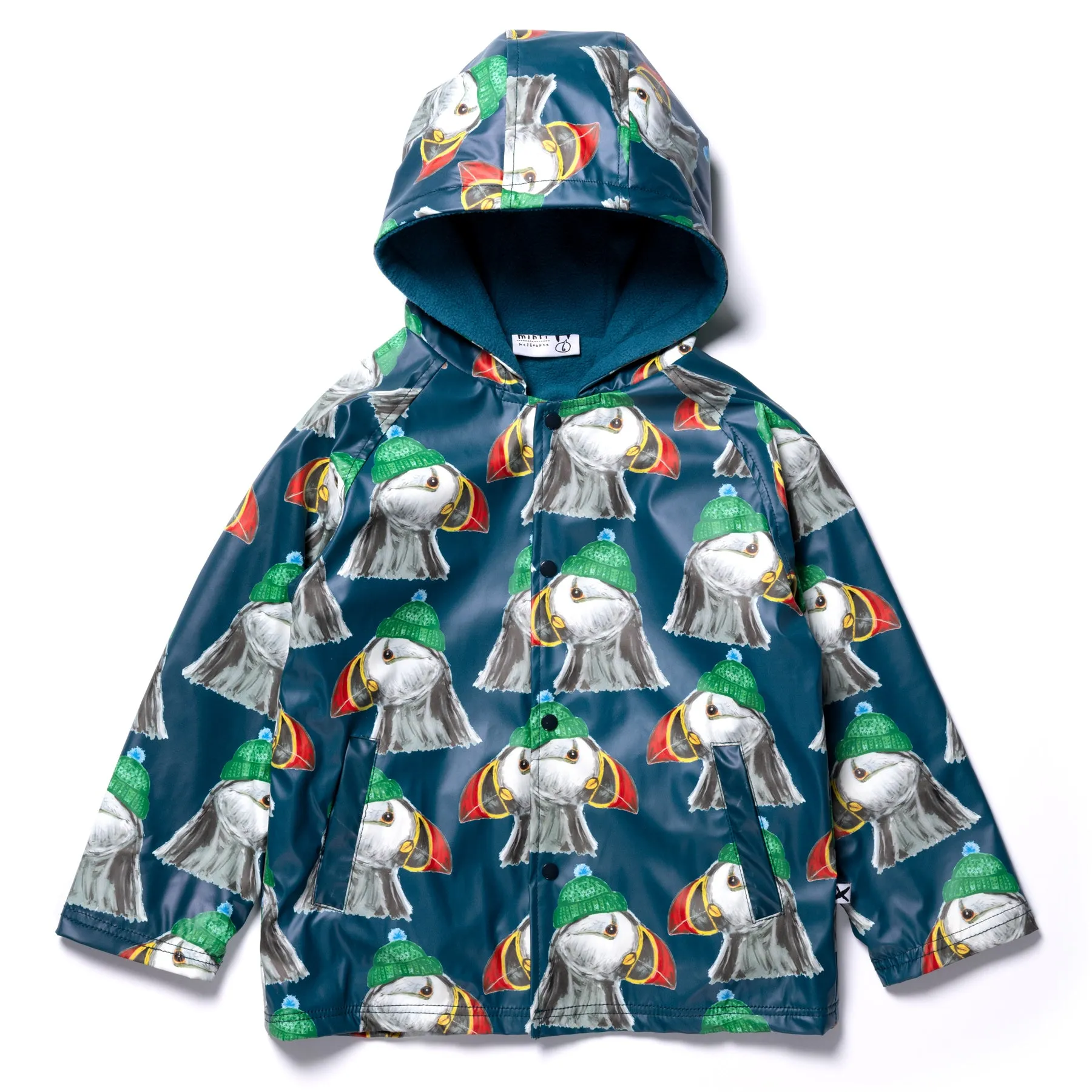 Minti | Toasty Puffin Raincoat