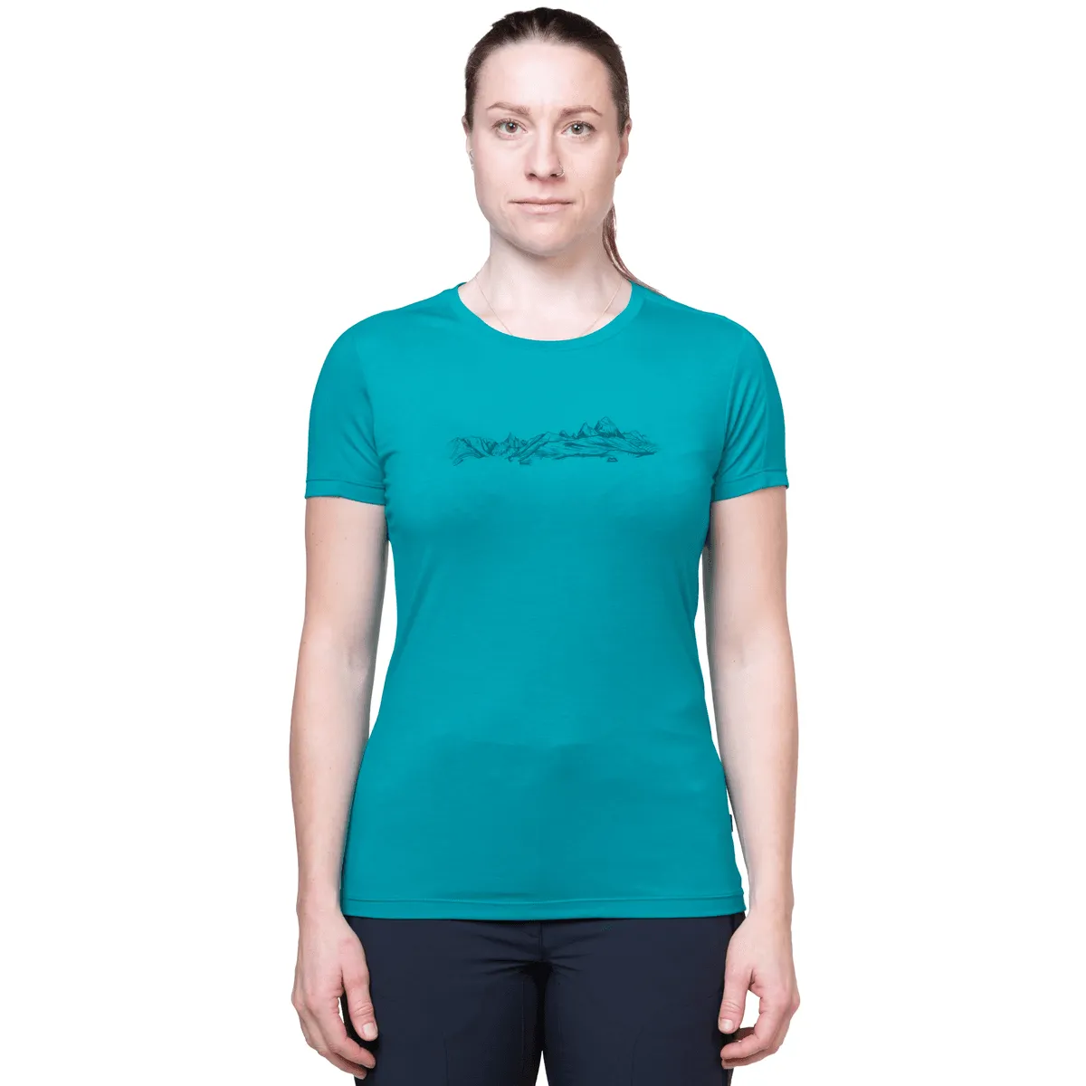 Mountain Equipment Women's Headpoint Skyline Technical Tee (Topaz)