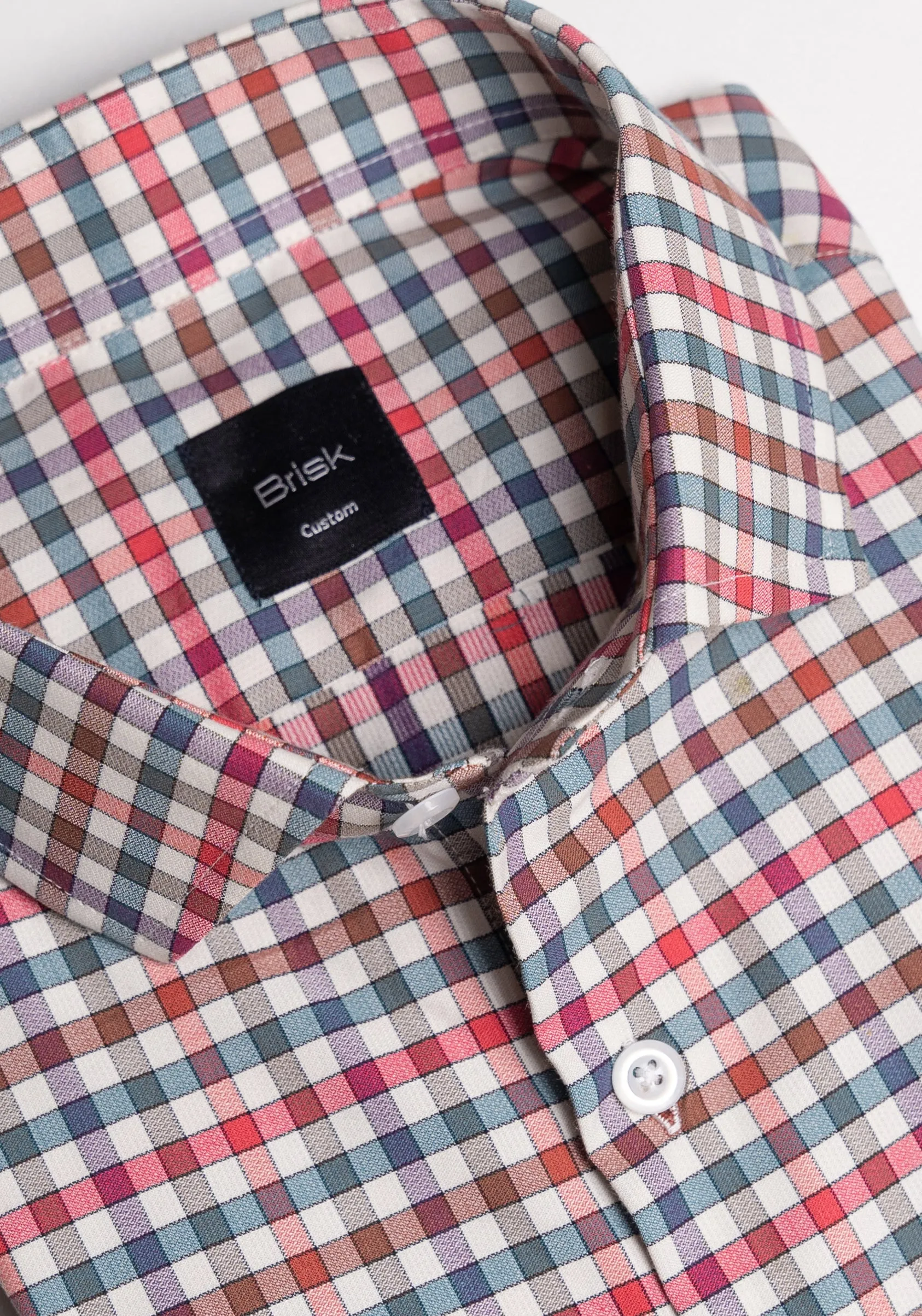 Multi Gingham Brushed Cotton Shirt