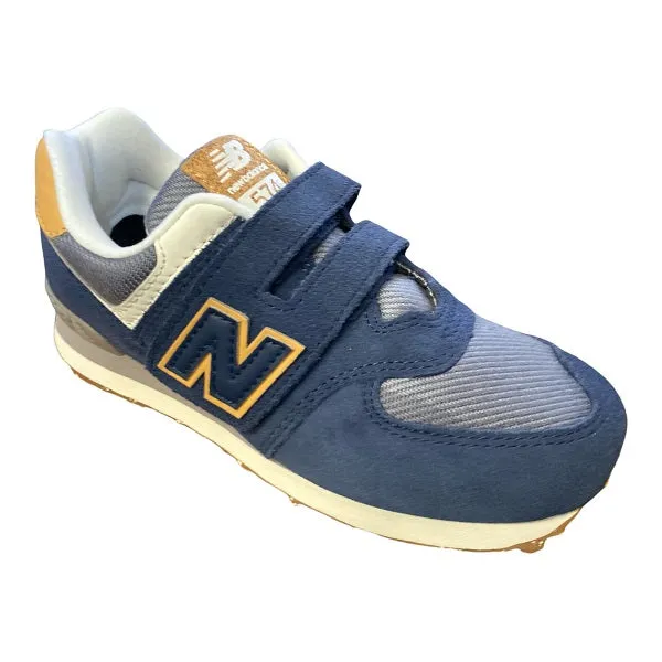 New Balance Boy's sneakers shoe with tear PV574AB1 blue-grey