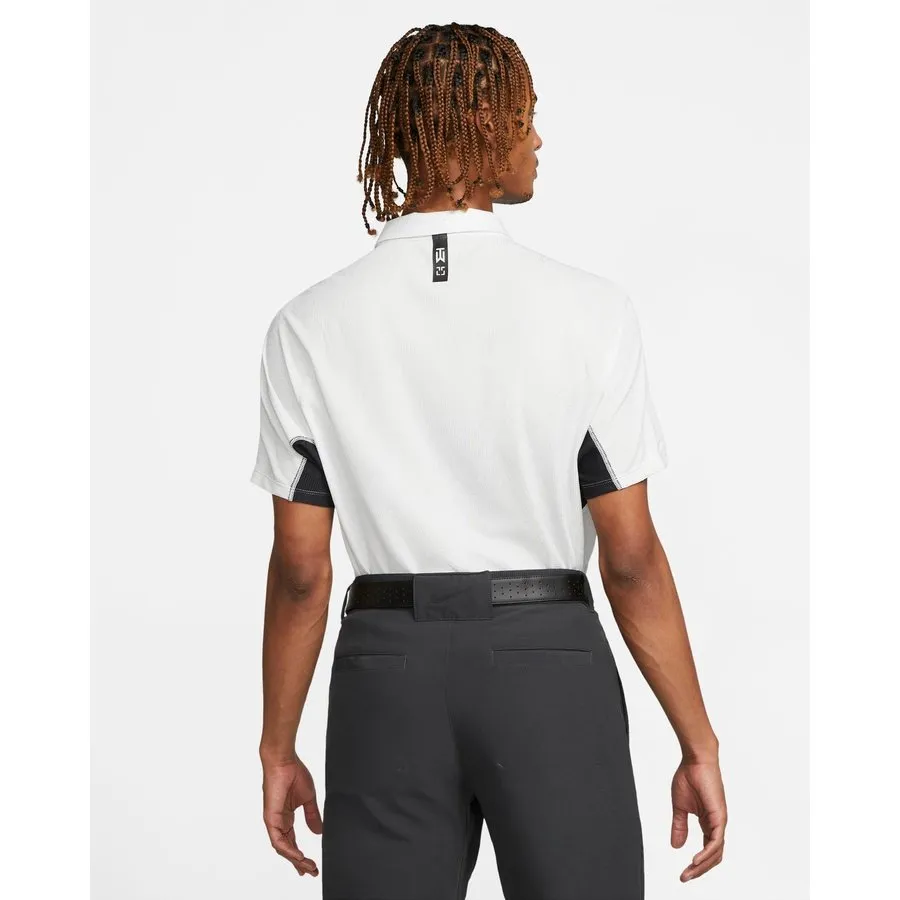 Nike Tiger Woods Dri-FIT Men's ADV Golf Polo - White