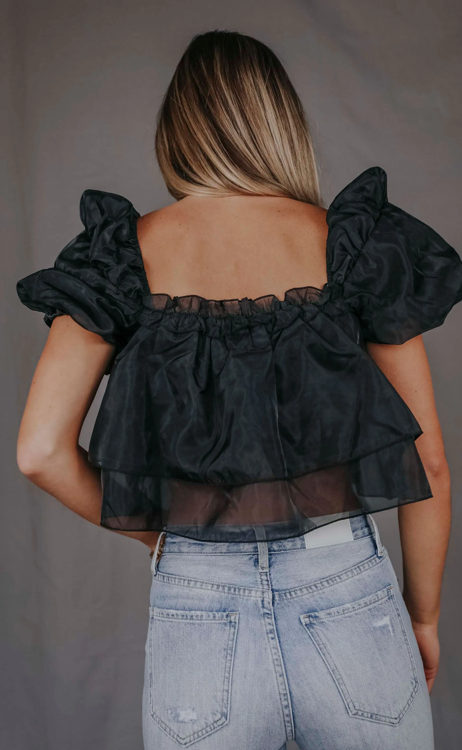 no choice top - black