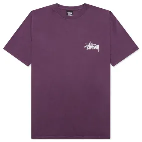 Old Phone Pigment Dyed Tee - Purple