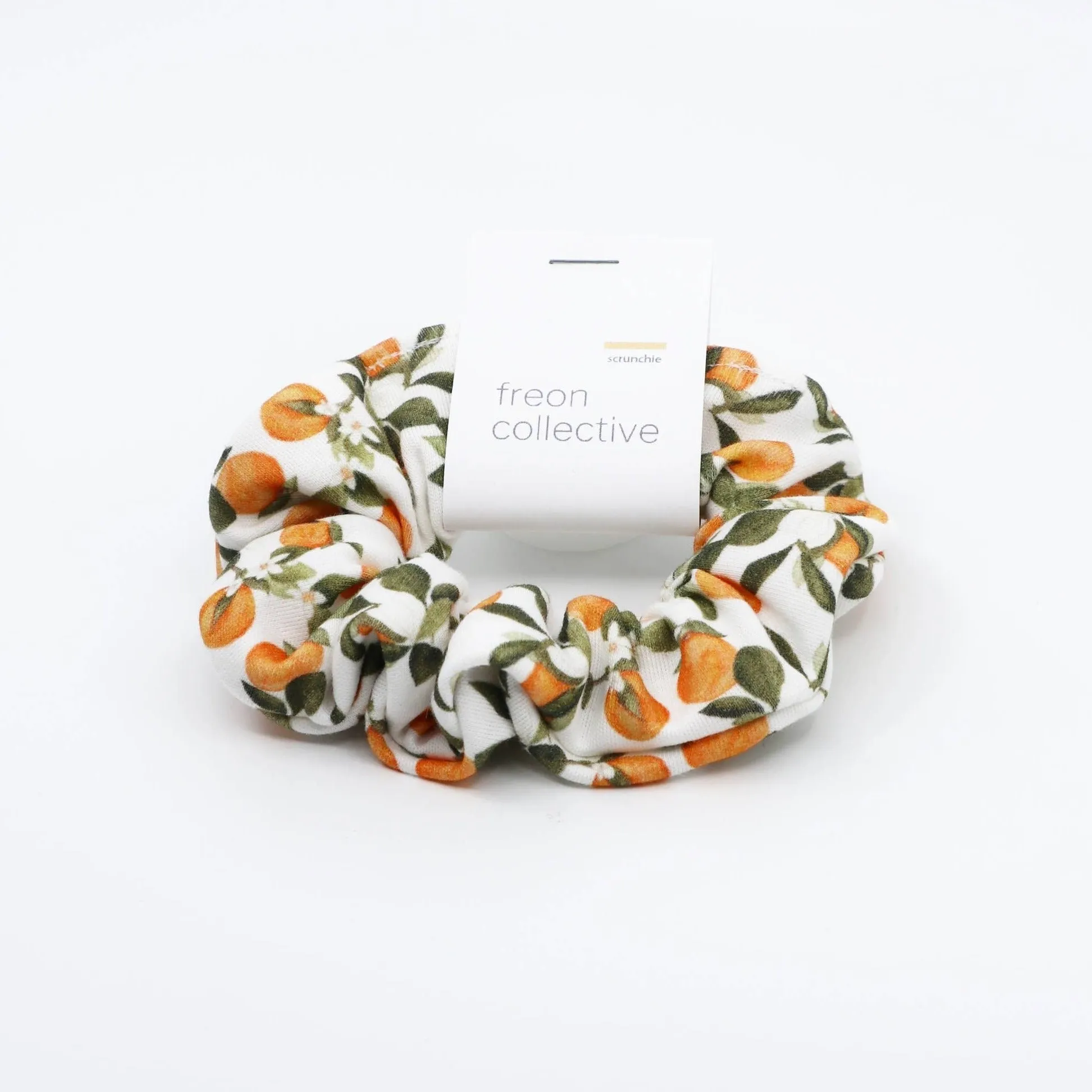 Organic Cotton Hair Scrunchie - Clementine