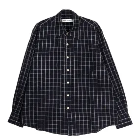 OUR LEGACY ABOVE SHIRT DARK MEDITERRANEAN CHECK