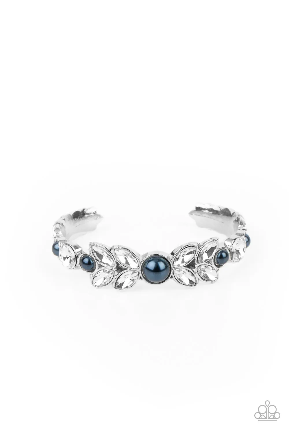 Paparazzi Bracelet ~ Regal Reminiscence - Blue Cuff Bracelet