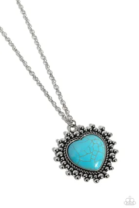 Paparazzi Southwestern Sentiment Blue Necklace & Earring Set