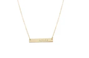 Personalized Bar Necklace