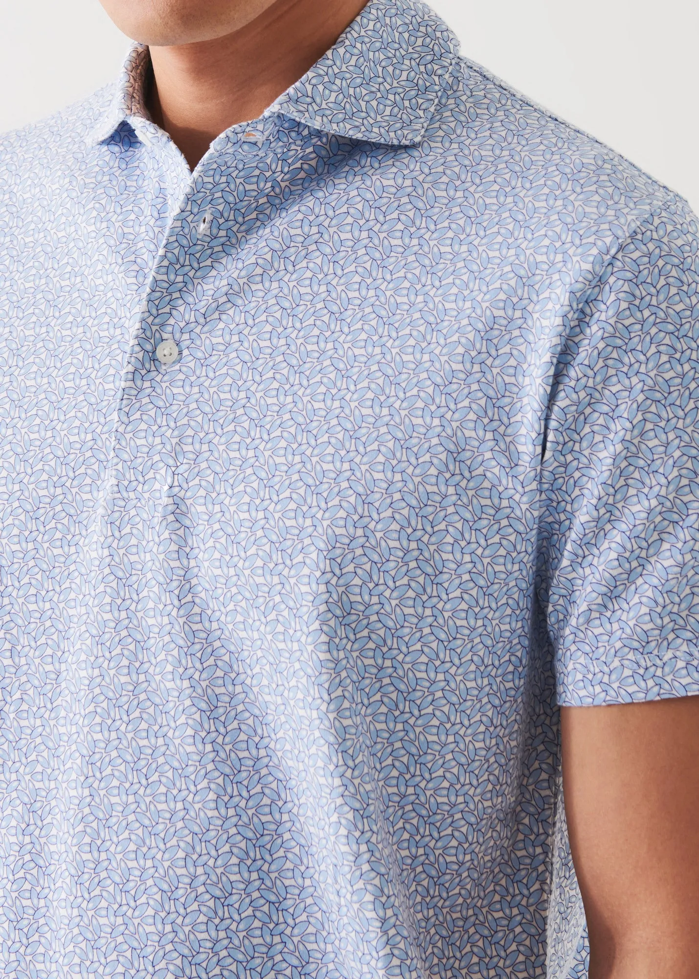 PIMA COTTON STRETCH PRINTED POLO