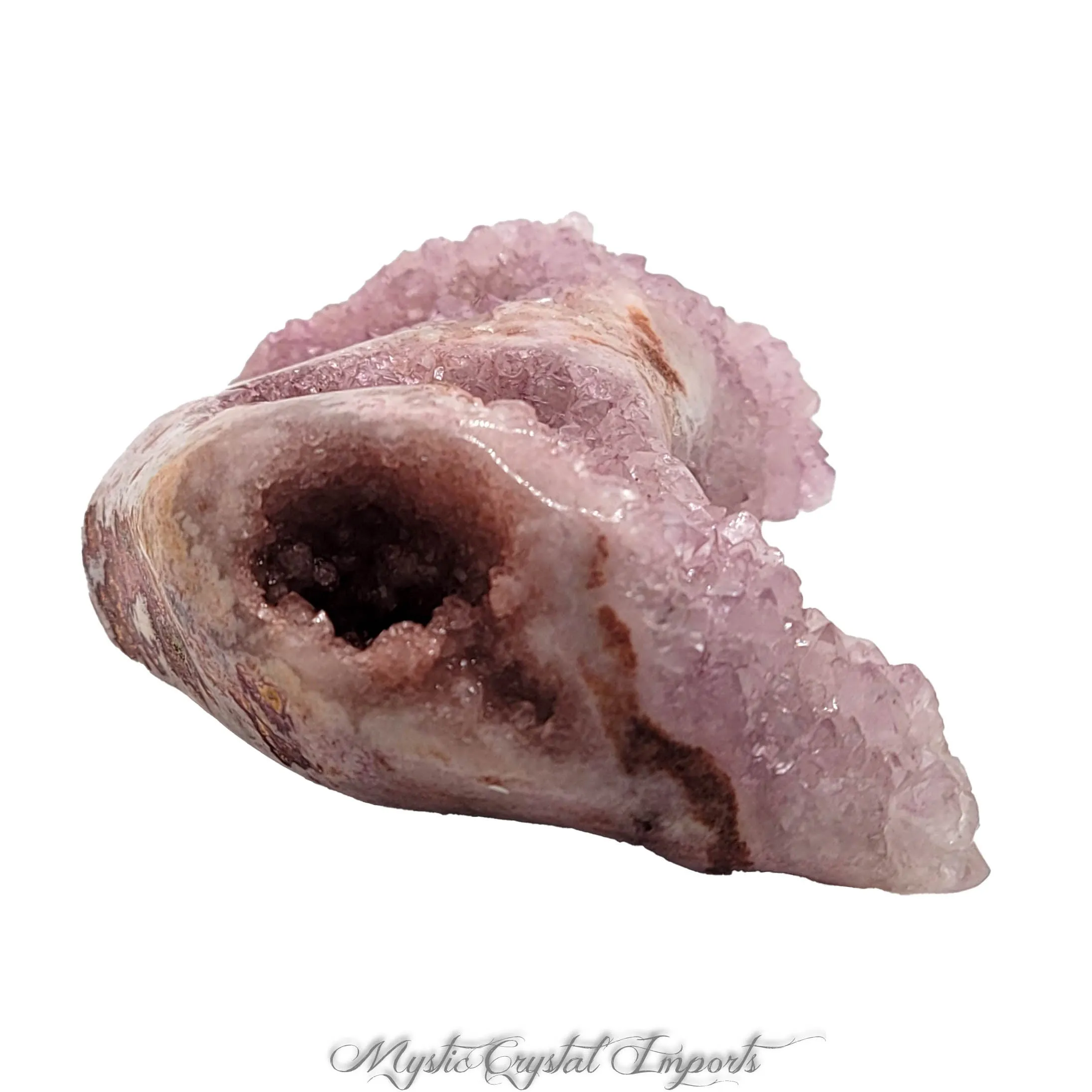 Pink Amethyst Polished Geode - Pink Crystals!