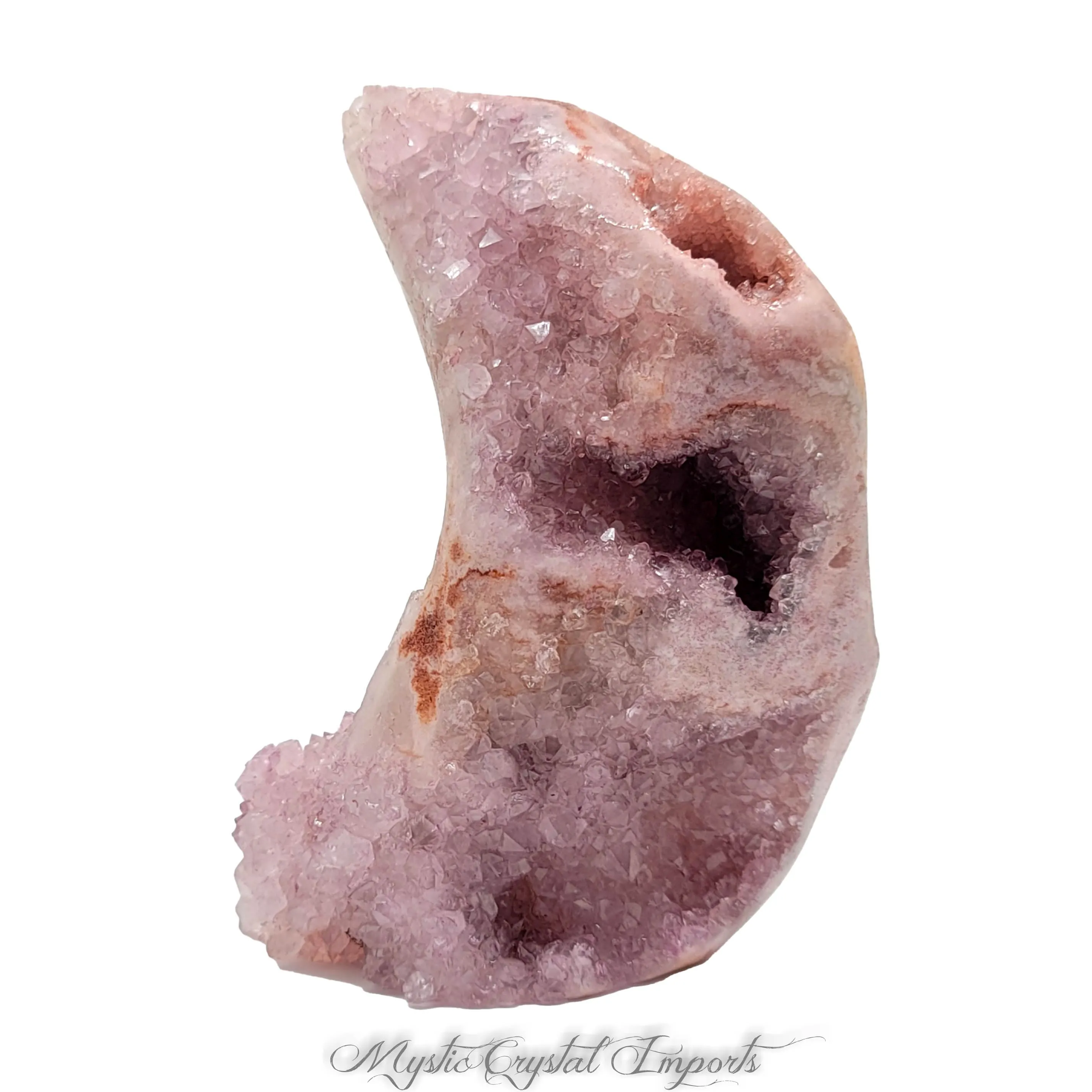 Pink Amethyst Polished Geode - Pink Crystals!