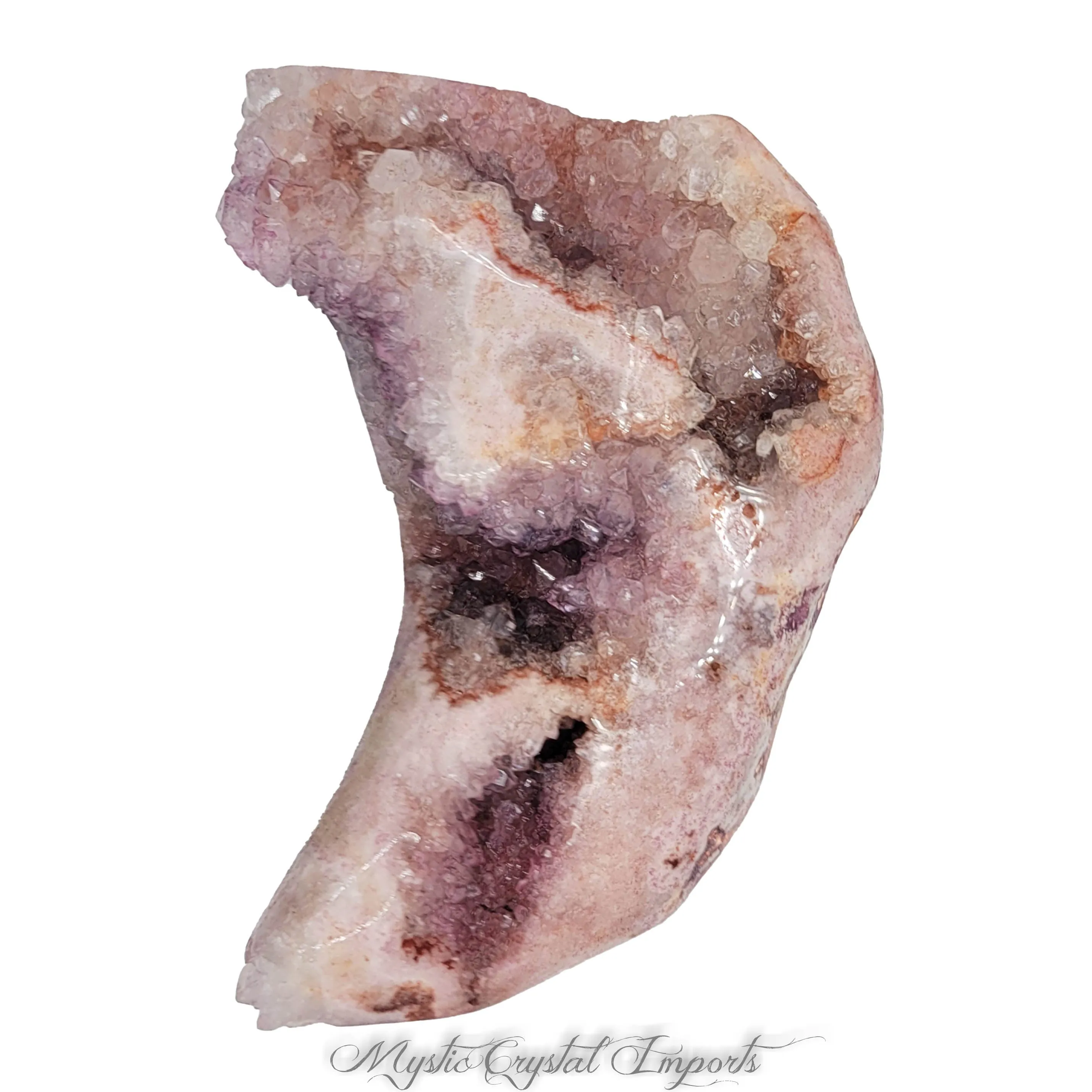 Pink Amethyst Polished Geode - Pink Crystals!