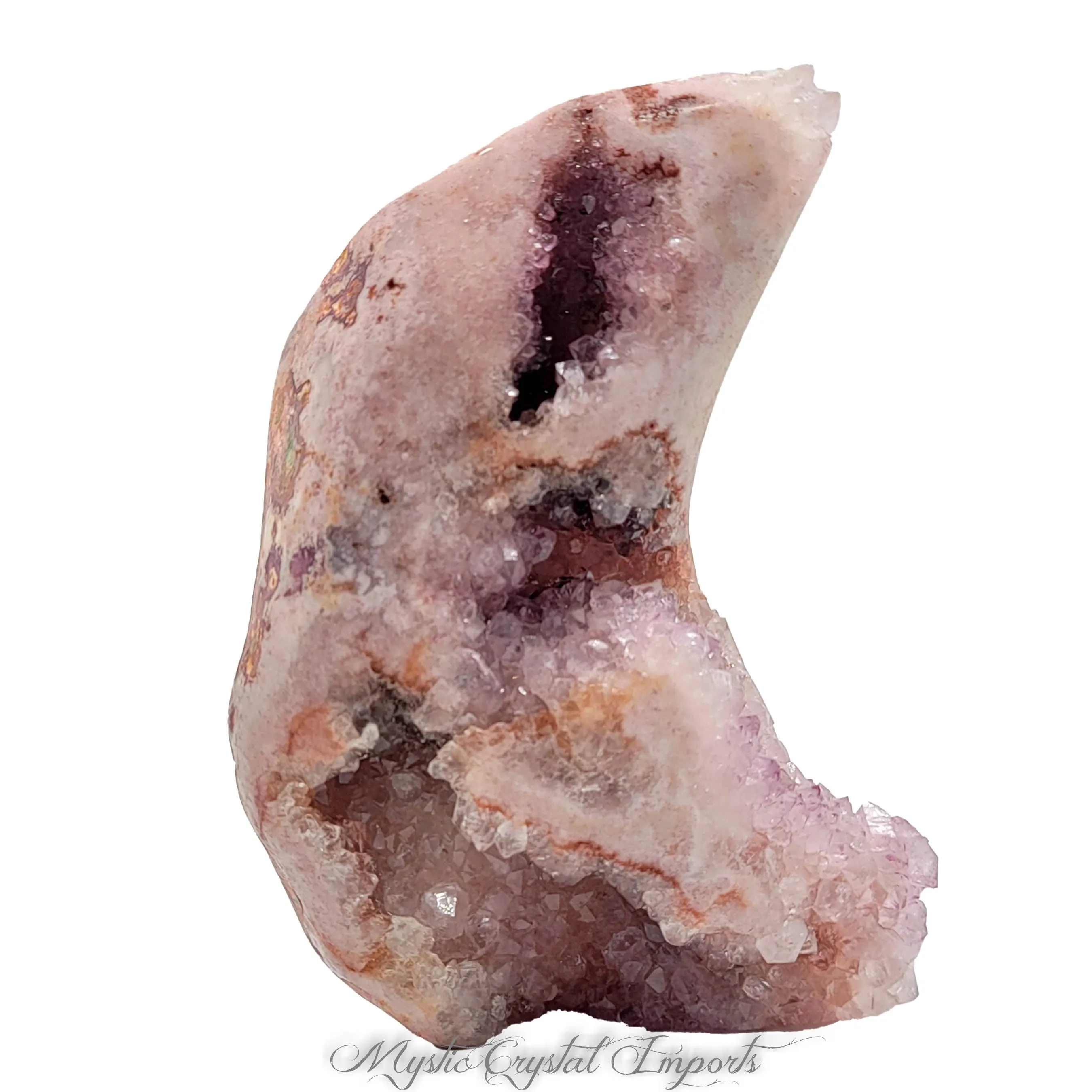 Pink Amethyst Polished Geode - Pink Crystals!