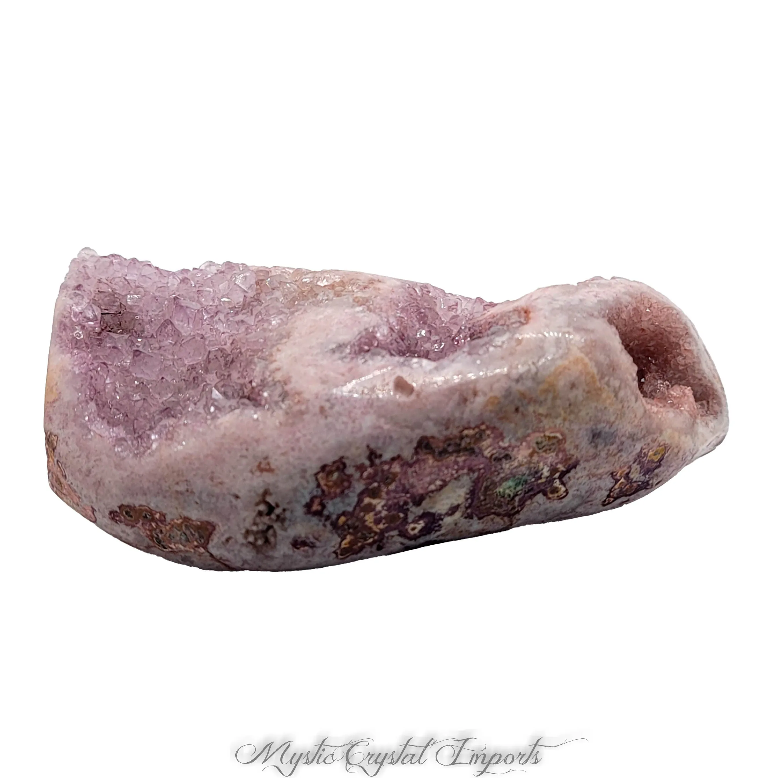 Pink Amethyst Polished Geode - Pink Crystals!