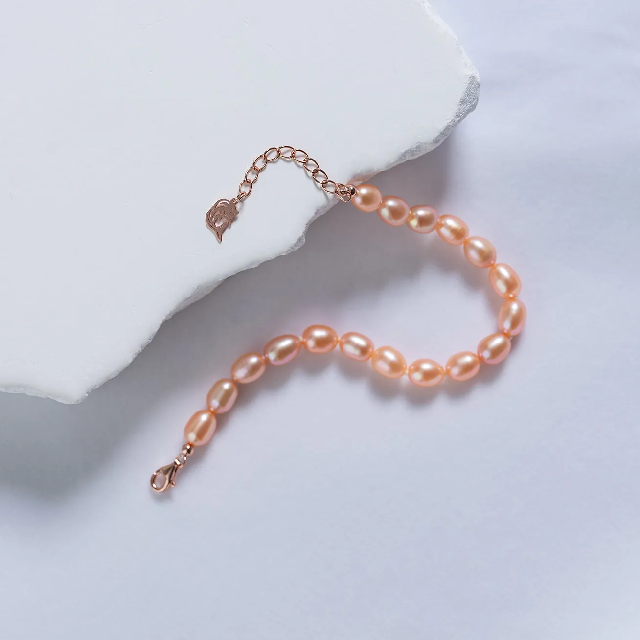 Pink Freshwater Pearl Bracelet WB00196