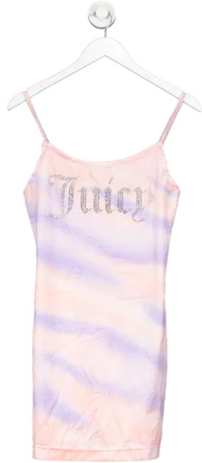 Pink X Juicy Couture Velour Wave Print Dress UK M