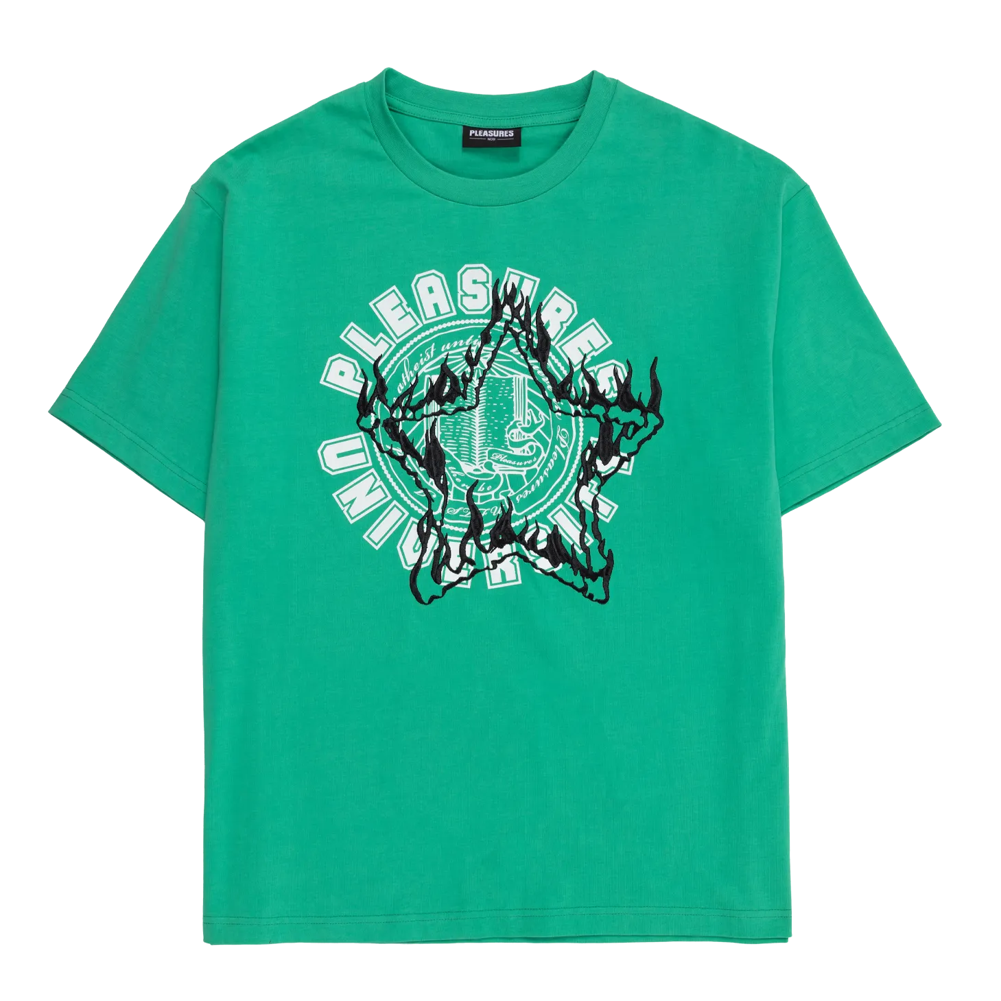 Pleasures University Heavy Weight SS Tee - Green