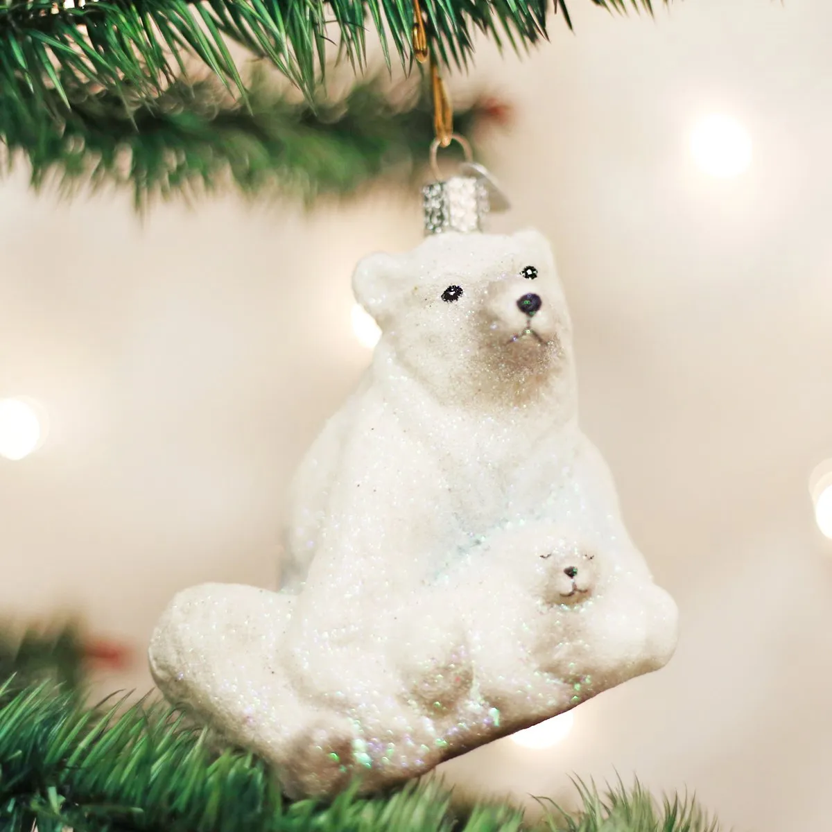 Polar Bear with Cub Ornament