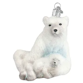 Polar Bear with Cub Ornament